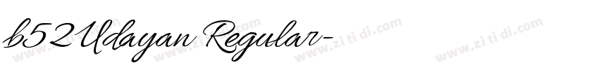 b52 Udayan Regular字体转换 b52 Udayan Regular字体转换